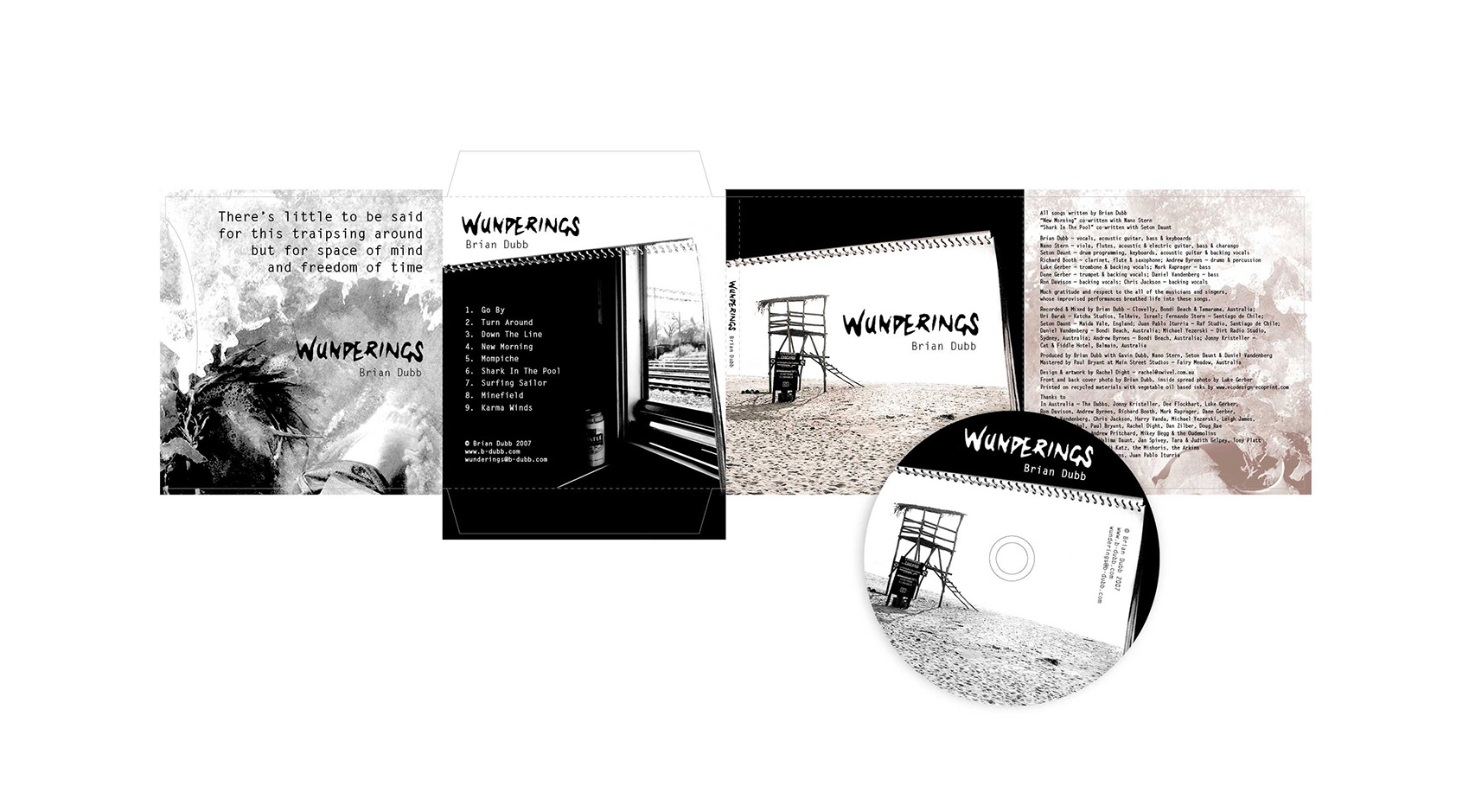 Swivel Creative_Visual Communications_Brian Dubb_Wunderings CD Packaging Design